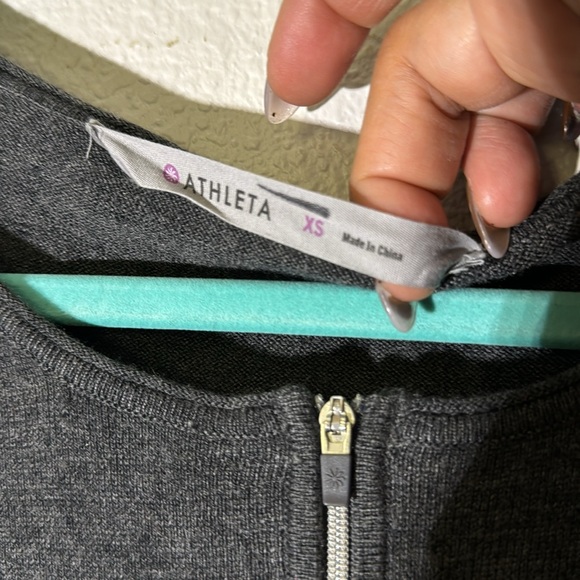 Athleta Charcoal grey Azalia knit dress X-Small - Picture 2 of 9